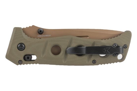 Benchmade Adamas pocket knife with deep carry pocket clip
